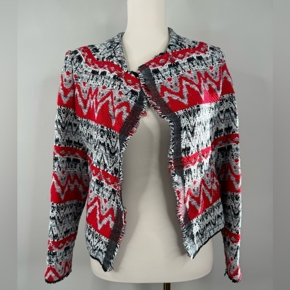 IRO Kroe Paris Tweed Jacquard Jacket Size 36 Small - Picture 3 of 11